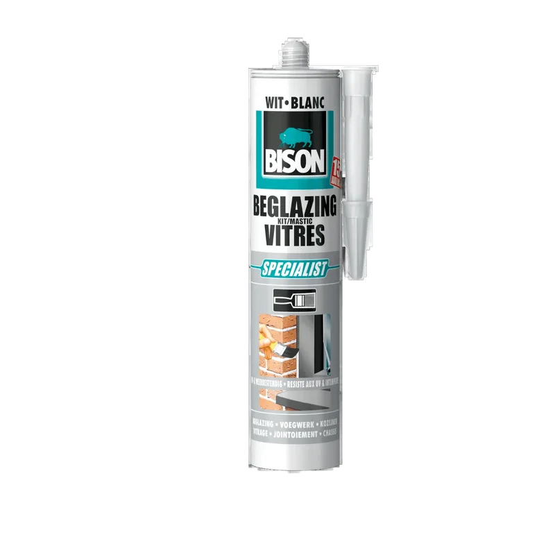 Bison Beglazingskit – wit, koker 290 ml