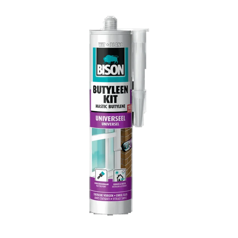 Bison Butyleenkit – wit, koker 300 ml