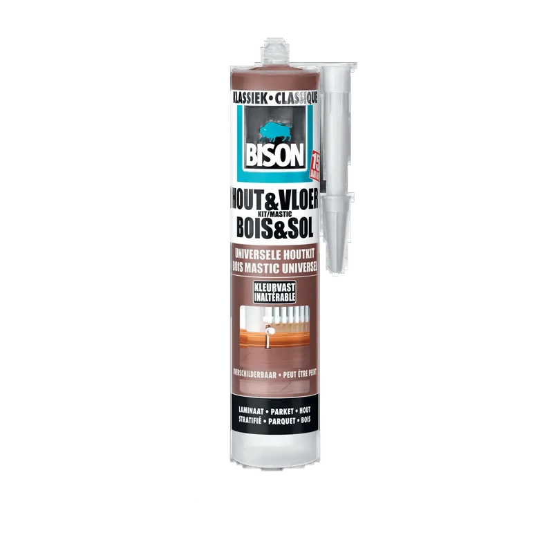 Bison Hout&Vloer Kit – klassiek, koker 300 ml
